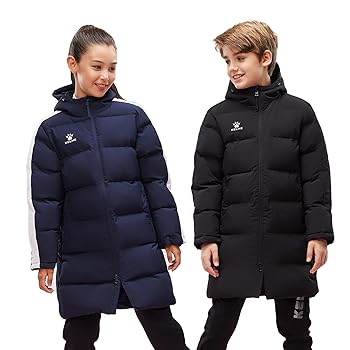 【新品】[ケルメ] 130cm slimトレーニングロングコート 子供 防寒　紺 Amazon | [ケルメ] トレーニングロングコート 子供 防寒